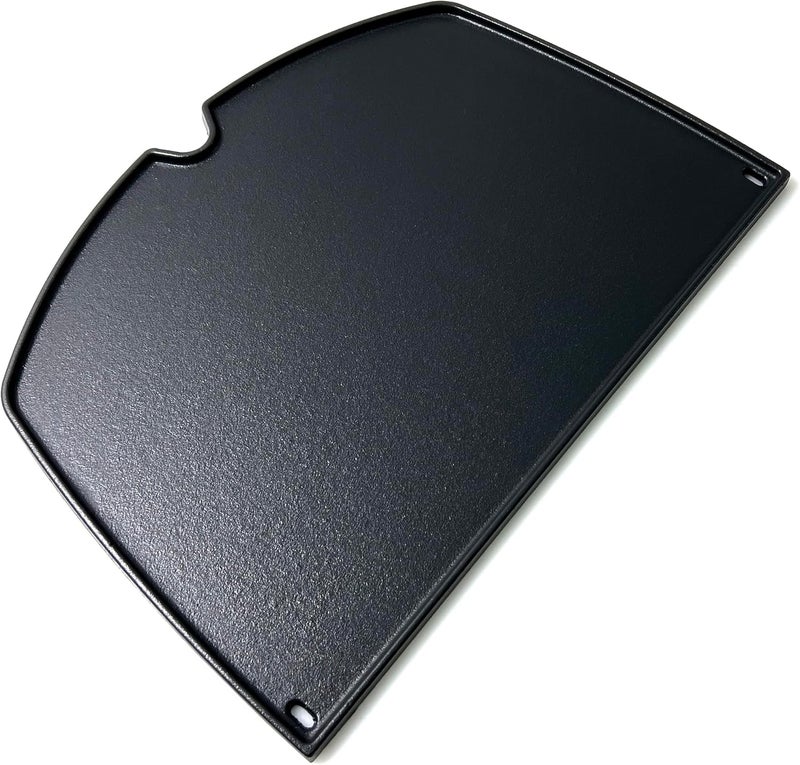 Direct Store DC138 6506 Cast Iron Griddle for Weber Q300 Q320 Q3000 Q3100 Q3200 Series Gas Grills Part, Replacement Part for Weber 57060001 586002 426001 56010049 404341, 1 Piece Black Griddle - Image 1